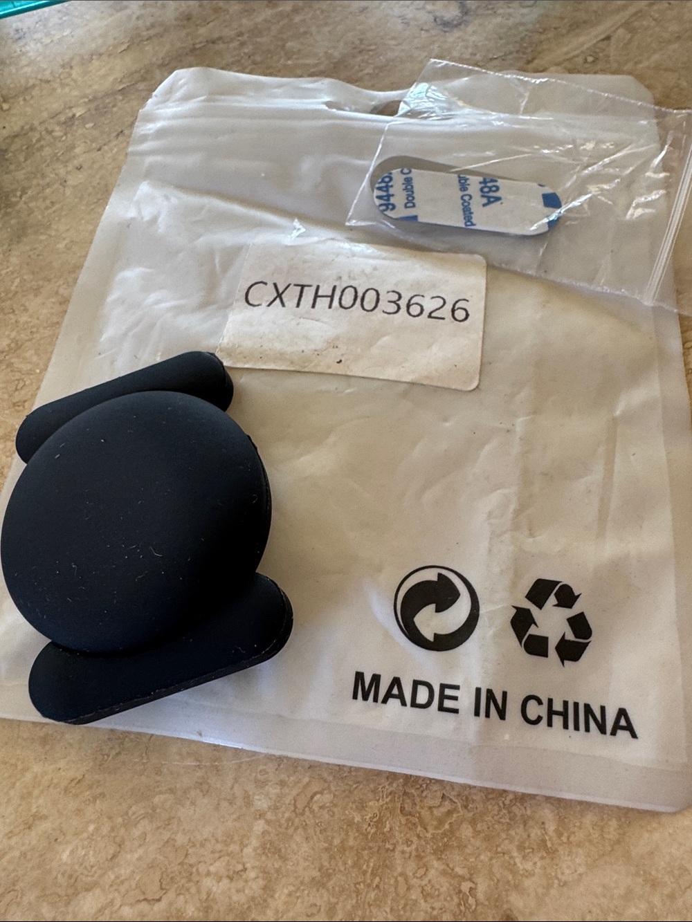 Black Silicone Pop Socket Grip